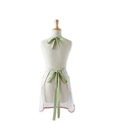 Design Imports Women's Spring Summer Apron Collection Adjustable, Two Large Pockets Extra Long Ties, One Size Fits Most