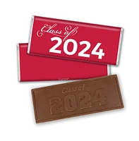 Just Candy 36ct Orange Graduation Candy Party Favors Class of 2024 Wrapped Chocolate Bars by
