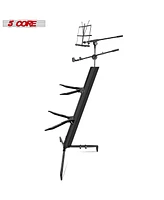 5 Core 2 Tier Heavy Duty Multi Functional Portable Music Stand Digital Keyboard Stand Extension Adapter Telescopic Arm Mic Stand Height & with Adjustm