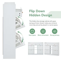 4-Drawer Shoe Cabinet for Entrance Hallway