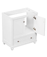 Streamdale Furniture 30" Bathroom Vanity Base Cabinet, Doors & Drawer