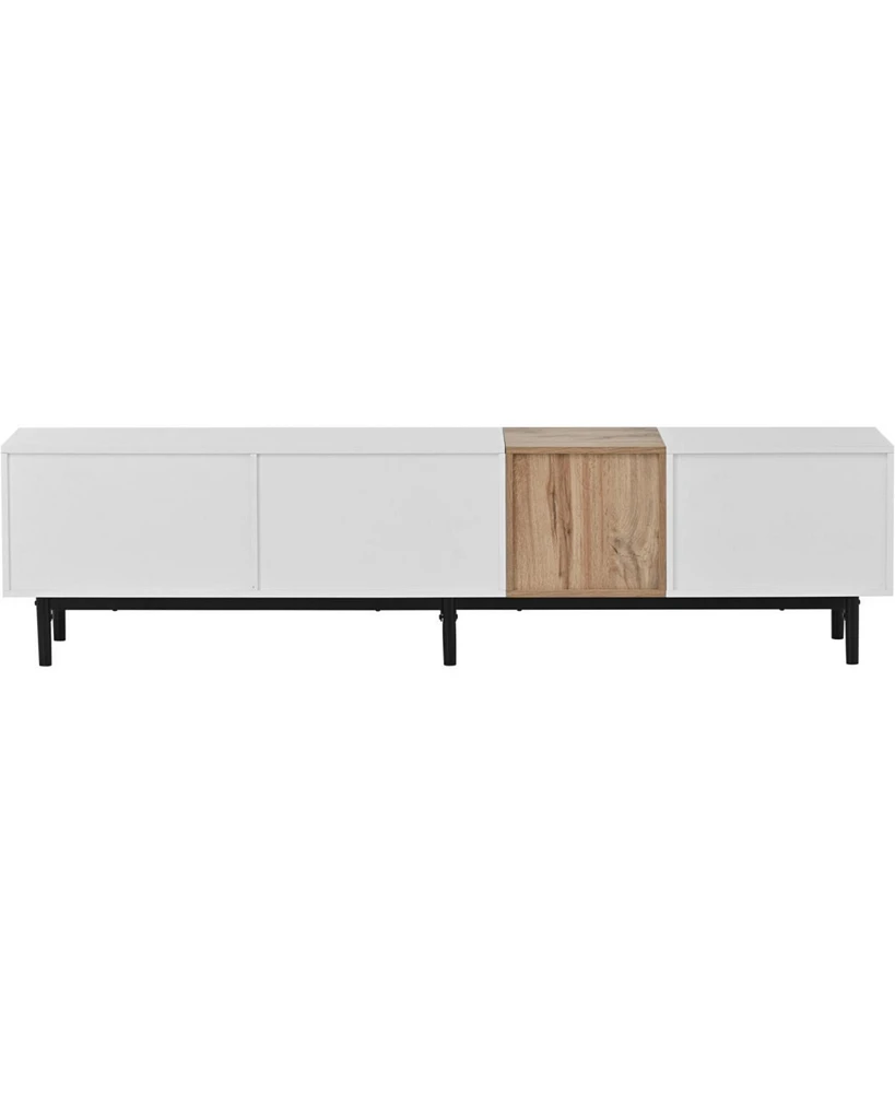 Streamdale Furniture Modern 80" Tv Stand with Large Storage