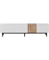 Simplie Fun Modern 80" Tv Stand with Large Storage