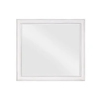 Streamdale Furniture Katia Mirror In Rustic Gray & White Finish