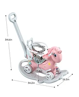 Streamdale Furniture Toddler Rocking Horse & Unicorn Balance Bike