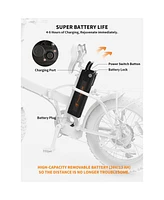 Streamdale Furniture Folding Electric Bike Ebike Bicycle 500W Motor 20 Fat Tire With 36V/13Ah Li-Battery Beach