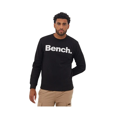 Bench Dna Men's Tipster Perforated Logo Crew Neck Sweatshirt