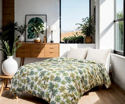 Etavonni Home Rainforest- Recycled Plastic/Sustainable Cotton Full/Queen Size Duvet Cover Set