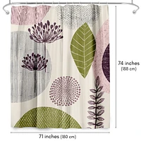 Americanflat 71x74 Botanical Shower Curtain