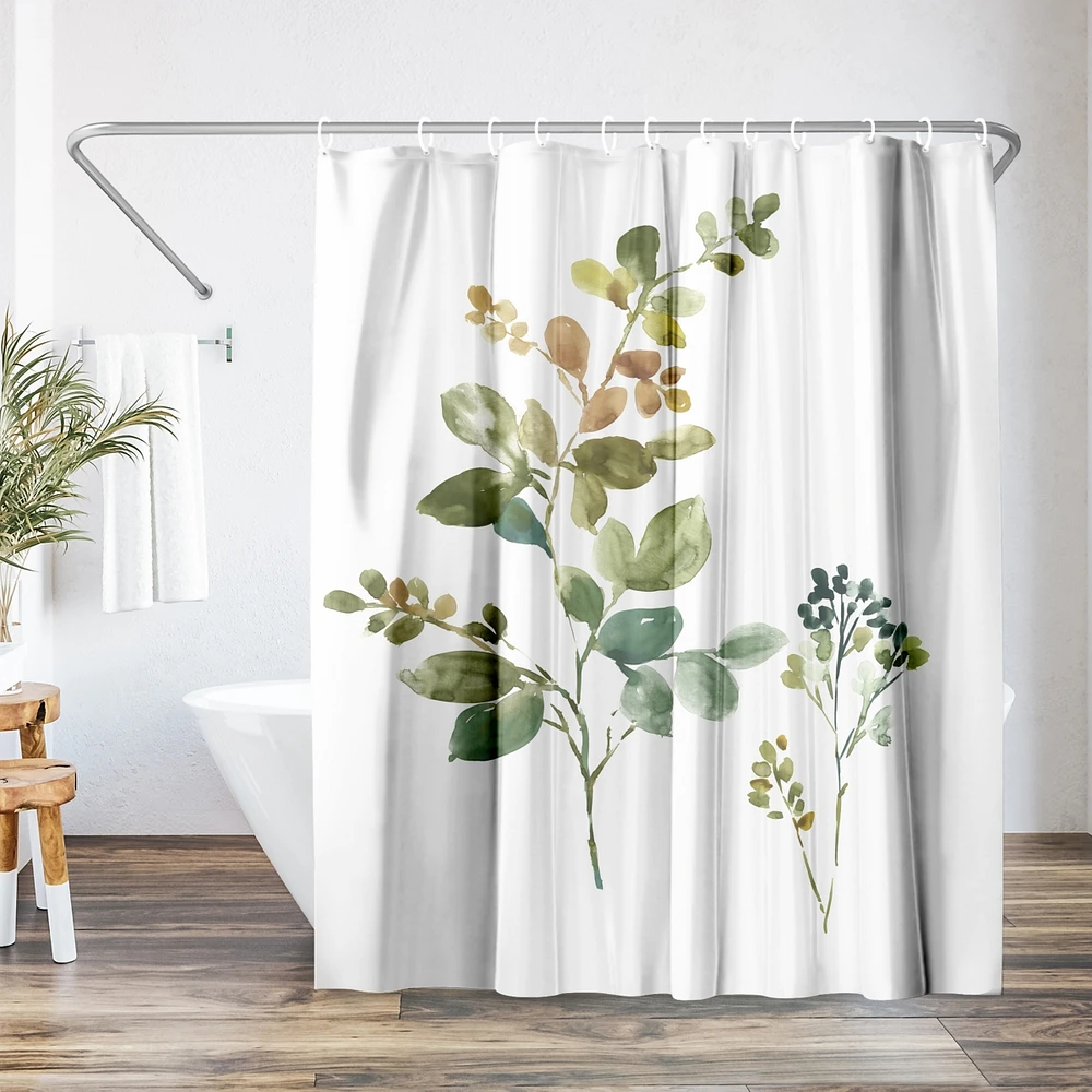 71x74 Floral Shower Curtain