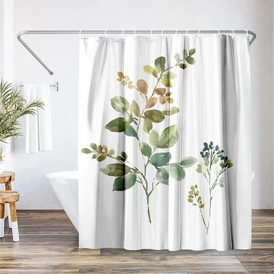 71x74 Floral Shower Curtain
