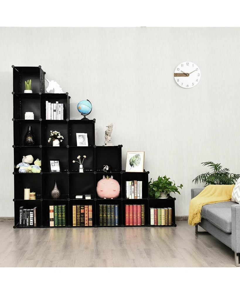 Slickblue Diy 30 Cube Portable Closet Clothes Wardrobe Cabinet