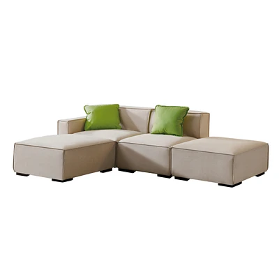 Simplie Fun Modular Sectional Fabric Sofa