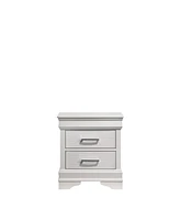 Simplie Fun Modern Brooklyn Nightstand Made With Wood In White