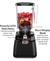 Blendtec Original Designer Series Blender and 90 Oz WildSide+ Jar - Kitchen Blender Bundle - Gunmetal