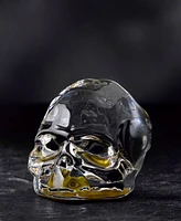 Nude Glass Memento Mori Faceted Skull Head Decor, Small