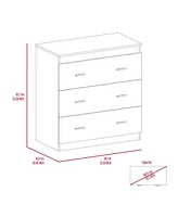 Montclair 3-Drawer Dresser Black