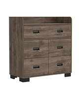 Edgemont 5-Drawer Dresser Dark Brown