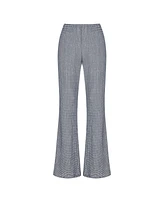 Nocturne Women's Striped Flared Pants