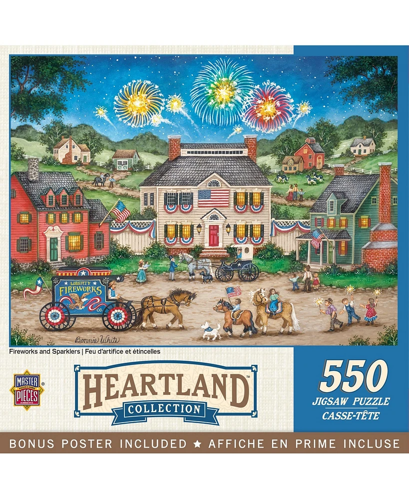 Masterpieces Heartland Fireworks and Sparklers 550 Piece Jigsaw Puzzle