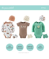 The Peanutshell Baby Boys Layette Gift Set Boys, Woodland Animals, 23 Essential Pieces, 0-3 Months