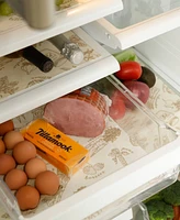 Design Imports Fridge Liner Collection Non-Adhesive, Cut to Fit, 12x24", Cream Market, 6 Piece
