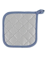 Design Imports Basic Kitchen Collection, Quilted Terry, Stonewash Blue, Potholder