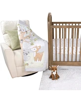 Sammy & Lou Friendly Forest 4 Piece Crib Bedding Cset