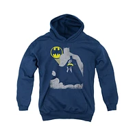Batman Boys Youth Bat Knockout Pull Over Hoodie / Hooded Sweatshirt