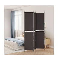 vidaXL 3-Panel Room Divider 59.1"x86.6" Fabric