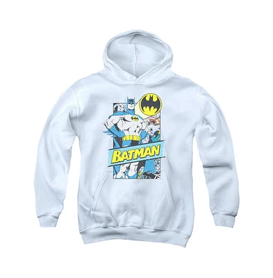 Batman Boys Youth Out Of The Pages Pull Over Hoodie / Hooded Sweatshirt