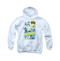 Batman Boys Youth Out Of The Pages Pull Over Hoodie / Hooded Sweatshirt