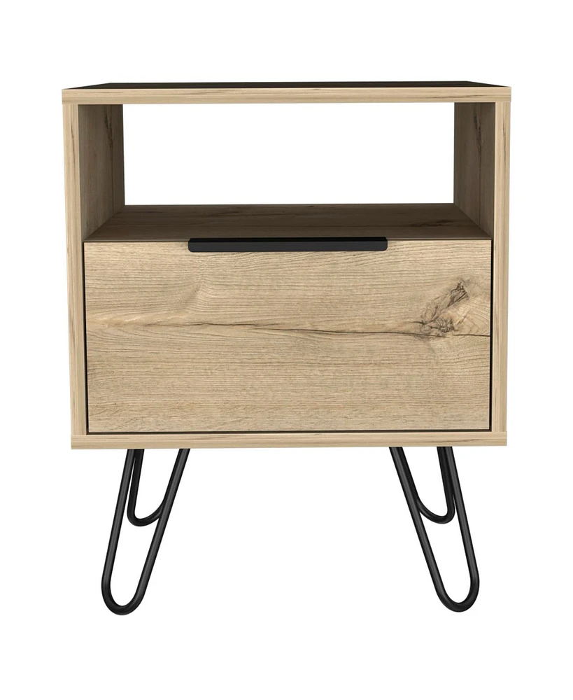 Simplie Fun Eagle Creek 1-Shelf 1-Drawer Nightstand Wengue