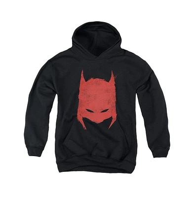 Batman Boys Youth Hacked & Scratched Pull Over Hoodie / Hooded Sweatshirt