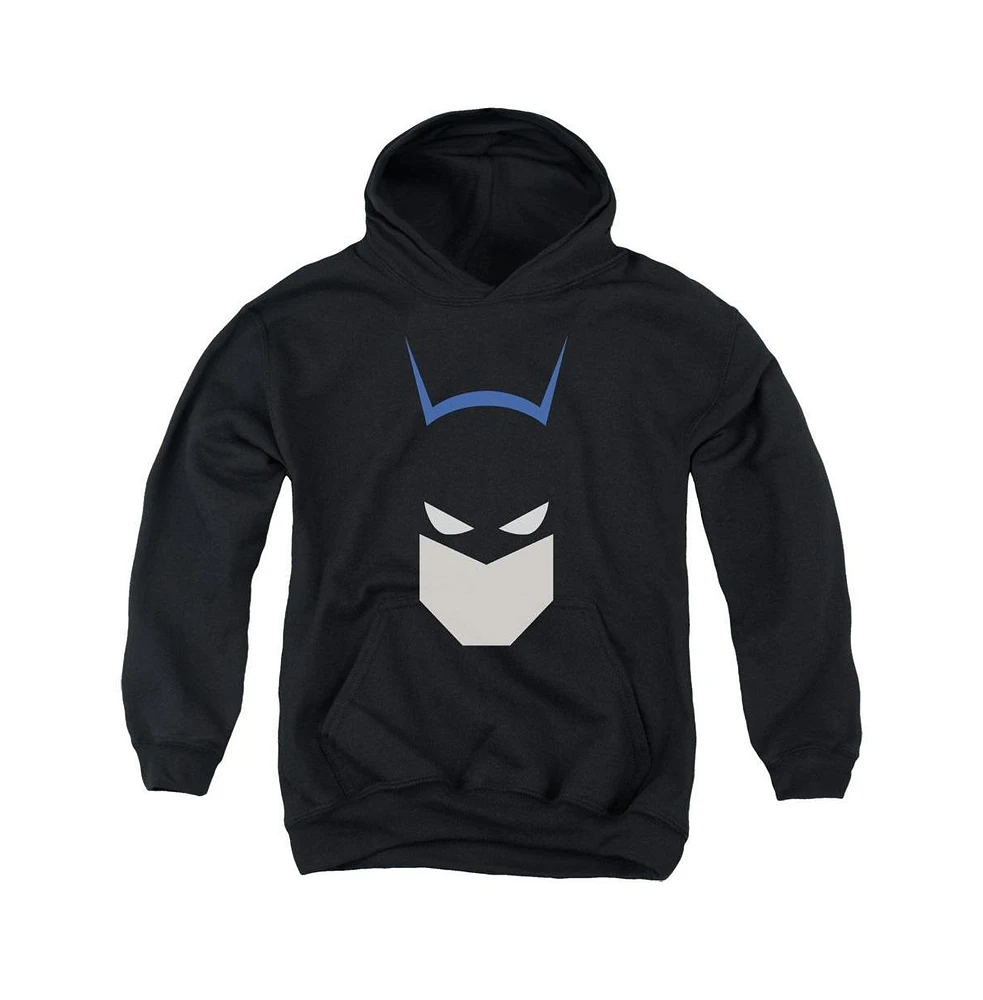 Batman Boys Youth Bat Head Pull Over Hoodie / Hooded Sweatshirt