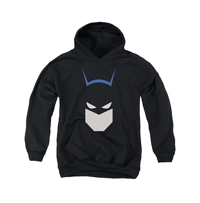 Batman Boys Youth Bat Head Pull Over Hoodie / Hooded Sweatshirt