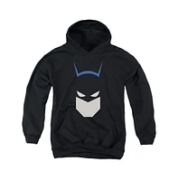 Batman Boys Youth Bat Head Pull Over Hoodie / Hooded Sweatshirt