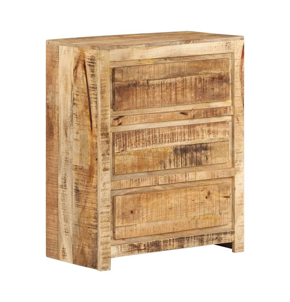 vidaXL Drawer Cabinet 23.6"x13"x29.5" Solid Wood Mango