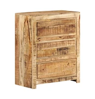 vidaXL Drawer Cabinet 23.6"x13"x29.5" Solid Wood Mango