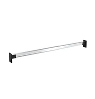 vidaXL Telescopic Wardrobe Rails 2 pcs Silver 22.8"-39.4"