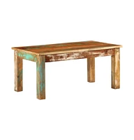 vidaXL Coffee Table 39.4"x21.7"x17.7" Solid Wood Reclaimed