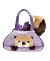 Aurora Small Peek-a-Boo Otter Fancy Pals Fashionable Plush Toy Brown 7"