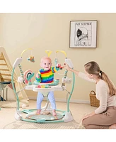 Costway Baby Stationary Activity Center Infant Jumper with Removable Foot Pad