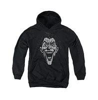 Batman Boys Youth Joker Lines Pull Over Hoodie / Hooded Sweatshirt