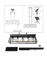 Streamdale Furniture Modern Rustic Chandeliers for Dining Room and Kitchen