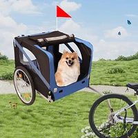 Outdoor Heavy Duty Foldable Utility Pet Stroller Dog Carriers Bicycle Trailer