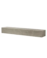 Streamdale Furniture 60" Rustic Wood Fireplace Mantel, Wall-Mounted & Floating Shelf For Home Decor