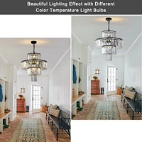 Luxury Black Crystal Chandelier