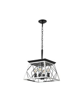 4-Light Farmhouse Chandeliers For Dining Room(No Bulbs