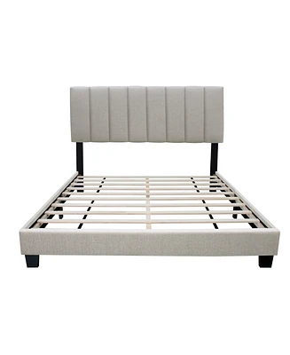 Simplie Fun Exquisite Vintage-Modern Queen Bed Frame